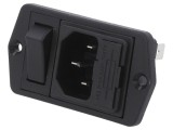 Conector Alimentare AC Tată 10A 250V IEC 60320