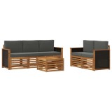 vidaXL Seturi de canapele Lemn Solid de Acacia 3384013