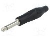 Conector jack, Jack 6,3mm, 2 contacte, tata, AMPHENOL - TM2PBMJ