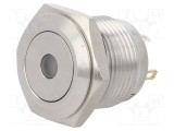 Comutator anti-vandalism ONPOW 2 SPST-NO 2A/36VDC IP65 galben