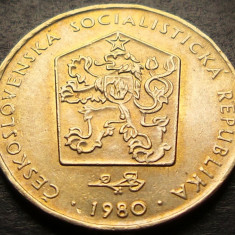 Moneda 2 COROANE - RS CEHOSLOVACIA, anul 1980 * cod 3833 = A.UNC