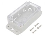 Carcasă universală 65mm x 115mm x 40mm cu lame de fixare