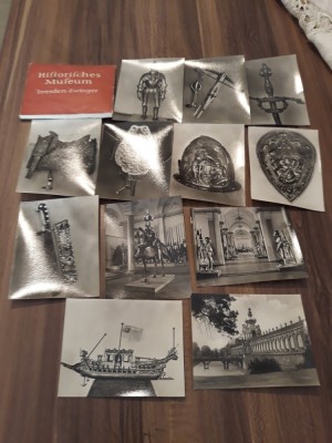 SET 12 MINI VEDERI/CARTI POSTALE DRESDEN ALB-NEGRU FOARTE RARE!!! foto