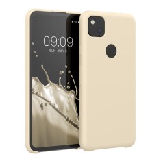 Husa pentru Google Pixel 4a, Silicon, Crem, 52549.204