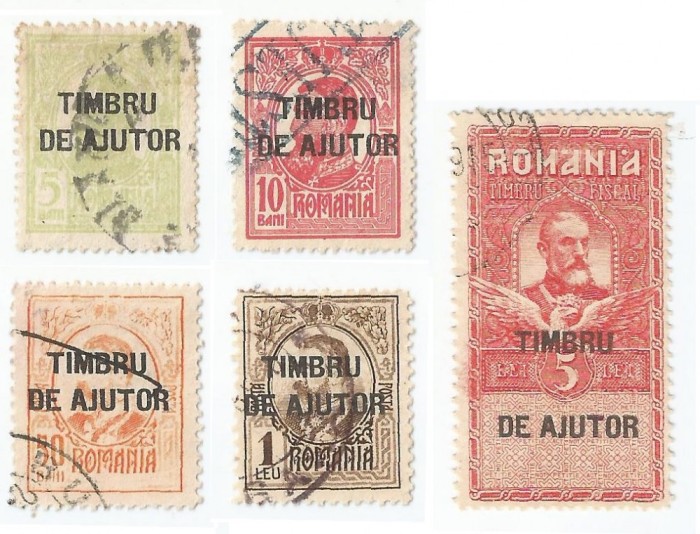 Romania, LP VI.4/1915, Carol I - supratipar TIMBRU DE AJUTOR, oblit.
