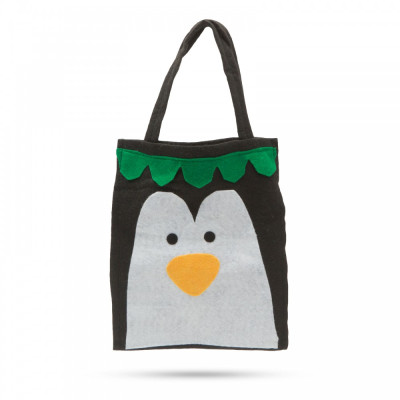 Sacoşă pt. cadouri - model pinguin foto