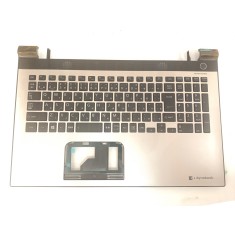 Carcasa superioara cu tastatura palmrest Laptop, Toshiba, Satellite L50-C, L50T-C, L55-C, grey, layout JP