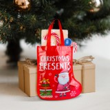 Punga de cadou de Craciun - cizma - 33 cm - rosu