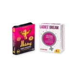 Cumpara ieftin Pachet pentru femei: Capsule afrodisiace LADIES DREAM, 2 buc + Ciocolată afrodisiacă femei DIBLONG CHOCOLATE, 24 g