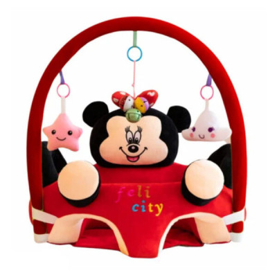 Fotoliu Din Plus Pentru Bebelusi Cu Activitati, Minnie Mouse foto