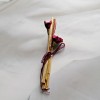 Marturii Nunta Bete Bambus &amp; Flori Uscate Grena, Set 24 Bucati, Accesorii Handmade