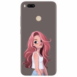 Husa silicon pentru Xiaomi Mi A1, Cute Girl