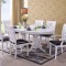Set Masa RH7038EXT Cu 4 Scaune RH8043C Si 2 Scaune RH8043CA,155x100x77 cm, White