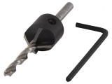 Bit de Pregăurire 4,5mm cu Ad&acirc;ncitor &icirc;n Blister