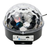 Glob disco LED cu proiectie de lumini, Bluetooth si telecomanda prin redare