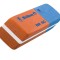 Radiera br40 cauciuc rosu/albastru set40