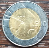(M1822) MONEDA SAN MARINO - 500 LIRE 1990, 1600 ANI DE LA FORMAREA SAN MARINO