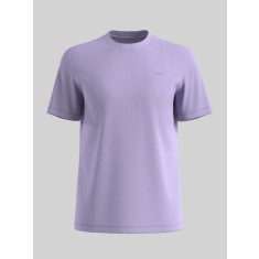 Tricou cu maneca scurta, barbati, cu logo si croiala Regular fit, Lila, XL