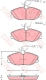 Set placute frana,frana disc PEUGEOT 607 (9D, 9U) (2000 - 2016) TRW GDB1423