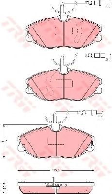 Set placute frana,frana disc PEUGEOT 607 (9D, 9U) (2000 - 2016) TRW GDB1423 foto