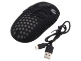 Mouse optic neagră USB A fără fir - 6 butoane: Mouse optic neagră fără fir