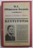 Poezii, teatru, proza/ D.C. Ollanescu-Ascanio