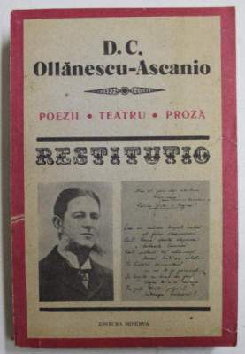 Poezii, teatru, proza/ D.C. Ollanescu-Ascanio foto