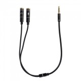 Spliter Audio jack 3.5mm 1 tata la 2 mama (microfon + audio)