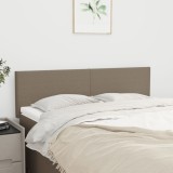 VidaXL Tăblii de pat, 2 buc., gri taupe, 72x5x78/88 cm, textil 345788