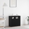 VidaXL Bufet Negru 80 x 35 x 75 cm Lemn compozit 862568
