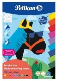 Carton color pentru activitati creative, 23x33 cm, 10 file culori asortate