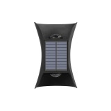Lampa solara led bidirectionala bicolora flippy, comutator culoare led, ip65, rezistent la apa, baterie 1.5 v, 400mah, 2 led-uri, 13.5 x 9 cm, materia