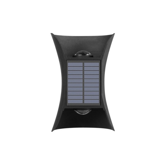 Lampa solara led bidirectionala bicolora flippy, comutator culoare led, ip65, rezistent la apa, baterie 1.5 v, 400mah, 2 led-uri, 13.5 x 9 cm, materia