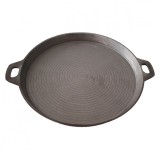 Cumpara ieftin Placa Gratar Fonta Rotunda 33cm Artool, cu Manere, Distributie Uniforma Caldura, Compatibila Inductie/Gaz/Cuptor