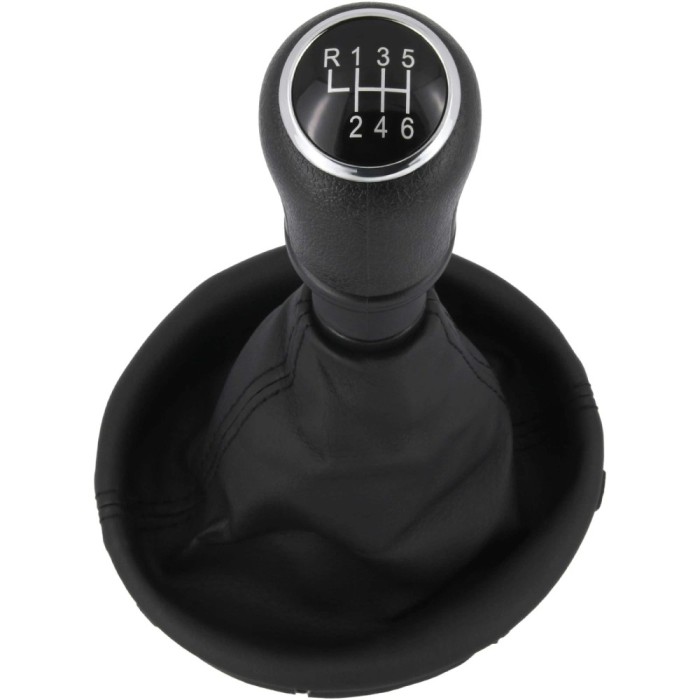 Nuca si manson schimbator manual 6 trepte negru pentru VW T5 din 2003-2015