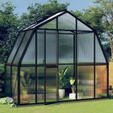 Seră cu cadru de bază, antracit, 3,3 m&sup2;, aluminiu