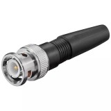 Mufa BNC Tata Goobay, Pin Aurit, Protector Cablu, Fixare Rapida, Impedanta 50&Omega;