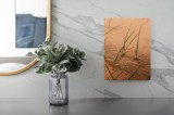Tablou Canvas, "Viața ascunsă &icirc;n nisipuri liniștite", Iarbă, Dune, Nisip, Textură, Natură, Simplu, Calm, Organic, Verde, Moale, 26 x 39 cm, CMCLASS