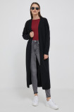 Cumpara ieftin United Colors of Benetton cardigan din lana culoarea negru, light