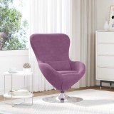VidaXL Fotoliu ou Violet 63 x 73 x 90 cm Catifea