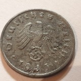 Moneda Germania Nazista 1 Reichspfennig 1943 F Stuttgart
