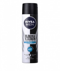 Nivea Deodorant spray Barbati 150 ml Invisible Black White Fresh foto