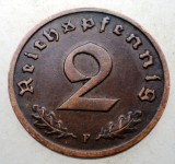 2.802 GERMANIA 2 REICHSPFENNIG 1936 F RARA