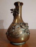 Vas asiatic Dragon Feng Shui pt protectie|Bronz|Vechi, Rar