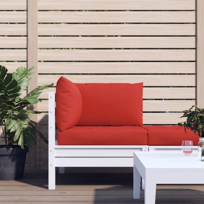 Gossi perne pentru canapea din paleti, 3 buc., rosu, material textil foto