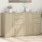 Gossi dulapuri, 2 buc., stejar sonoma, 60x31x70 cm, lemn prelucrat