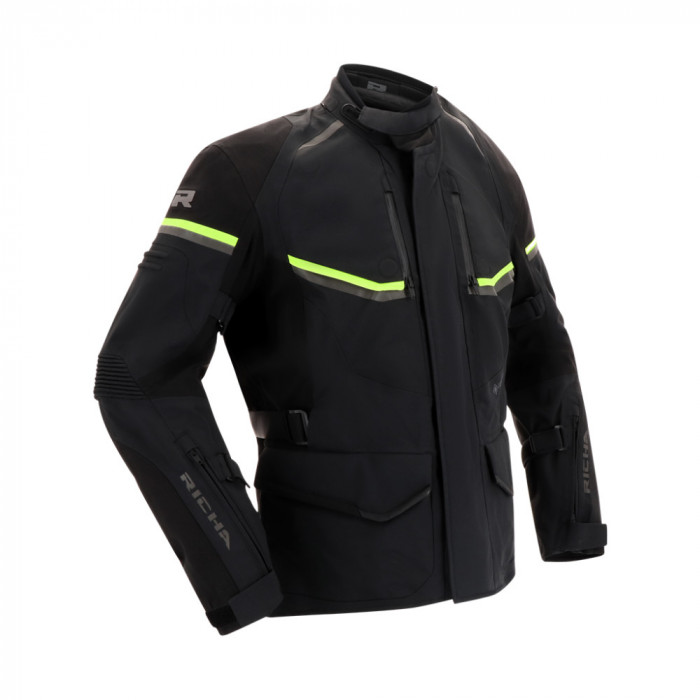 Geaca Moto Richa Atlantic 2 Gore-Tex Jacket, Negru/Galben, 3XL