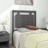 Cumpara ieftin Tăblie de pat, gri, 80,5x4x100 cm, lemn masiv de pin