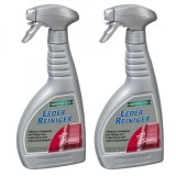 Cumpara ieftin Pachet 2 x Solutie Ravenol Leder-Reiniger pentru tapiterie auto din piele 500 ml