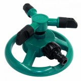 Cumpara ieftin Aspersor automat de gradina rotativ cu 3 brate, plastic, 2 moduri de functionare, verde/negru
